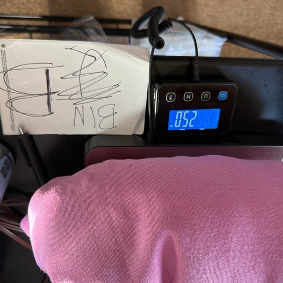 Blogilates Marshmallow Hoodie Pink Full Zip Oversized Sweatshirt B1115 Mens M - Picture 12 of 12